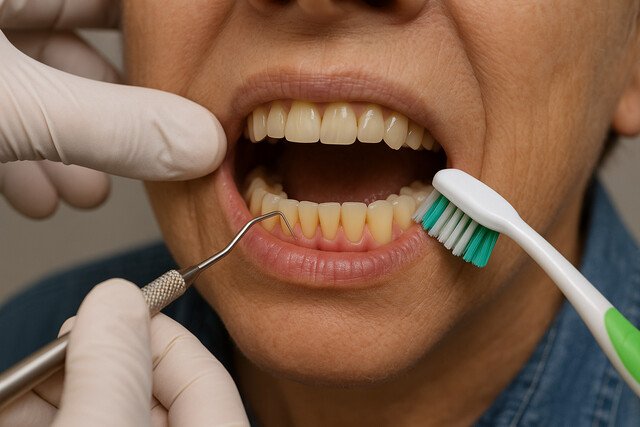 Dental cleaning showing long-term gum care approach