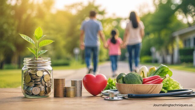 Financial stability supporting healthy lifestyle and family wellbeing