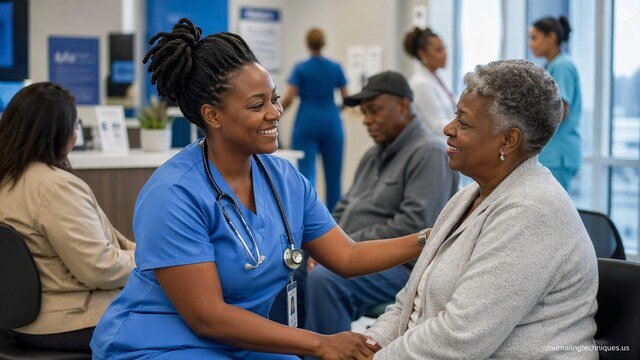 Baltimore community healthcare clinic patient care scene