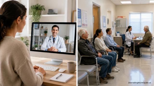 Comparison between virtual healthcare services and traditional healthcare clinics