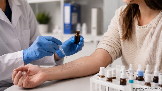 Doctor performing complete allergy testing on a patient for accurate diagnosis