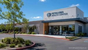 Modern Petaluma Health Center building with community healthcare facilities