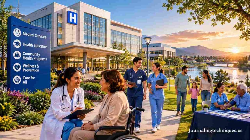 Riverside University Health System: Access Medical Services, Education, and Community Health Programs Riverside University Health System healthcare campus with medical staff and community members