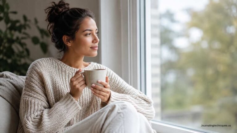 Woman journaling to support emotional wellness and self-care