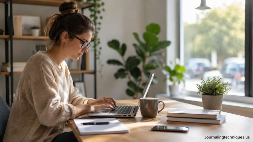 Part-time employee working remotely with health insurance benefits